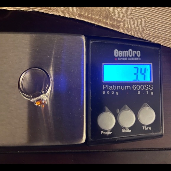 14k Diamond & Citrine Ring - Picture 9 of 9